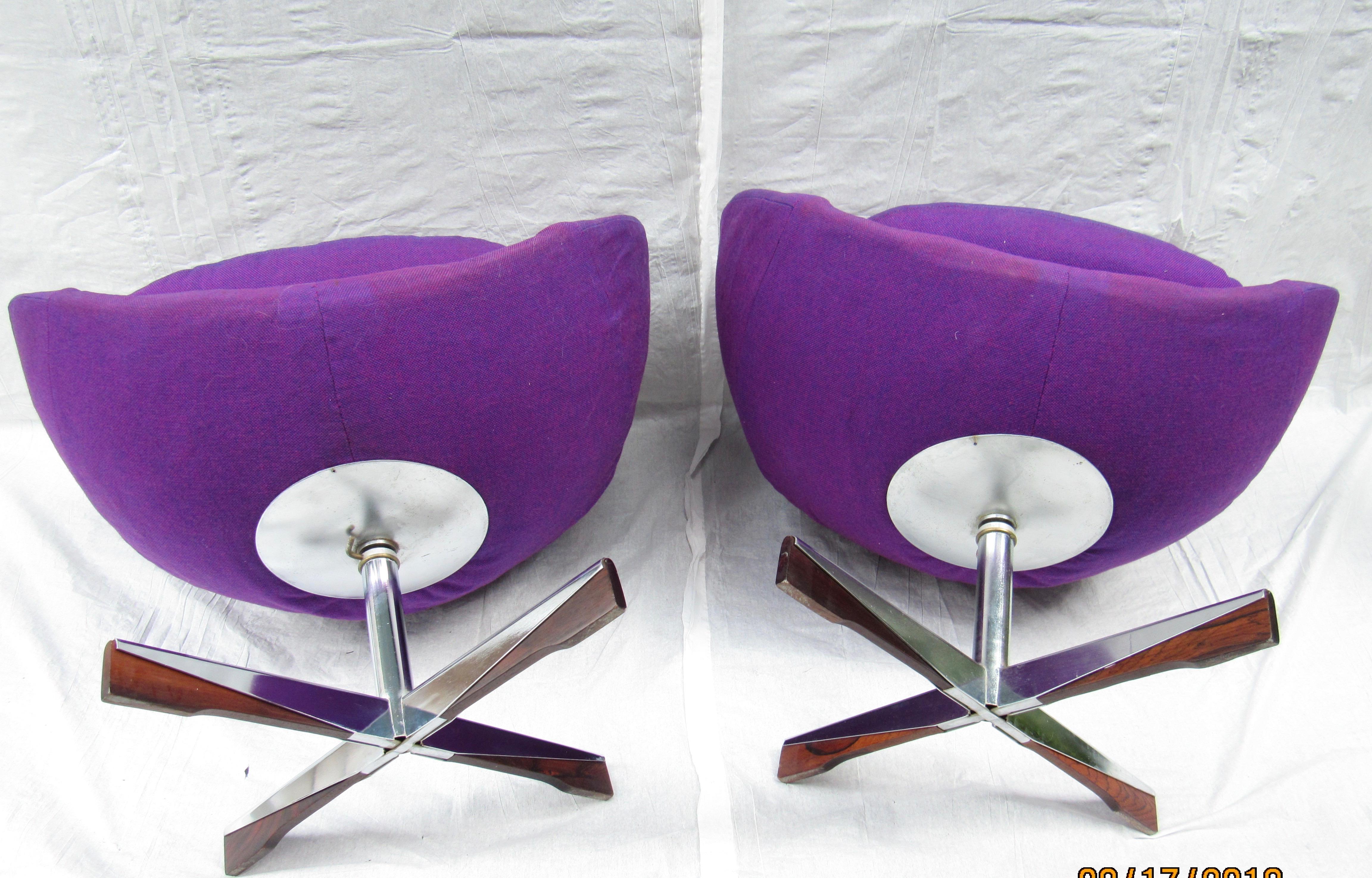 1960s Planet Chairs by Sven Ivar Dysthe for Westnova, 1968 In Good Condition In Camden, ME