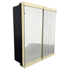 1960's Plastic Bathroom Wall Cabinet with Mirror