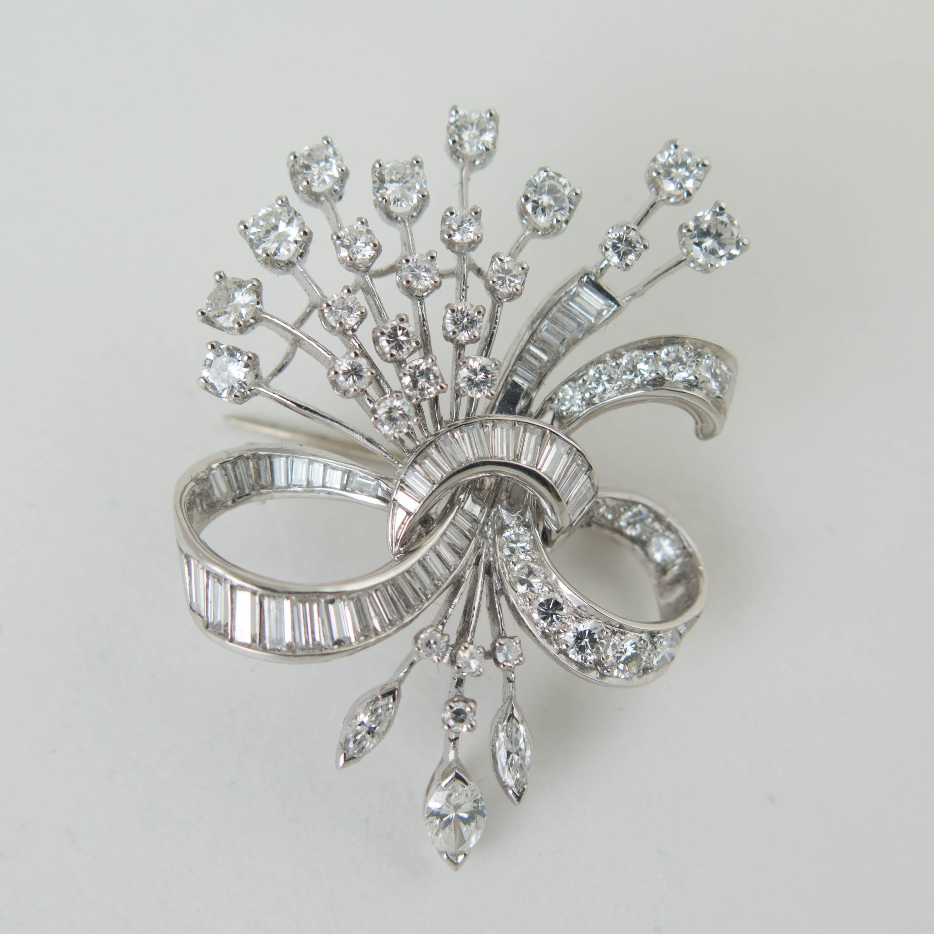 platinum brooch