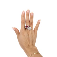 1960’s Platinum Ruby & Diamond Ring