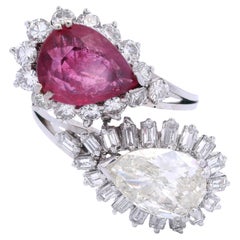 1960’s Platinum Ruby & Diamond Ring