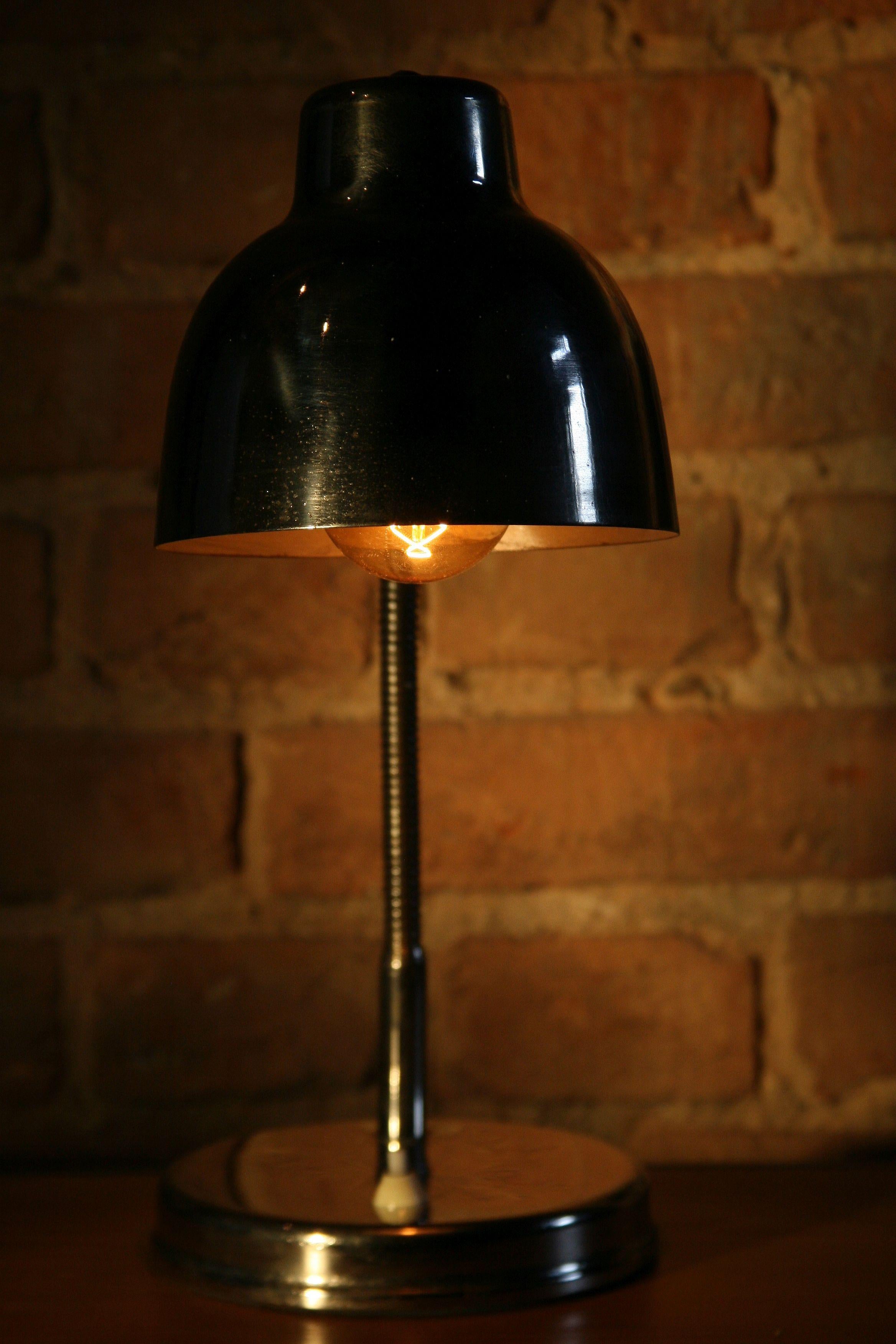 1960s Polish Table Lamp in Chrome For Sale 5