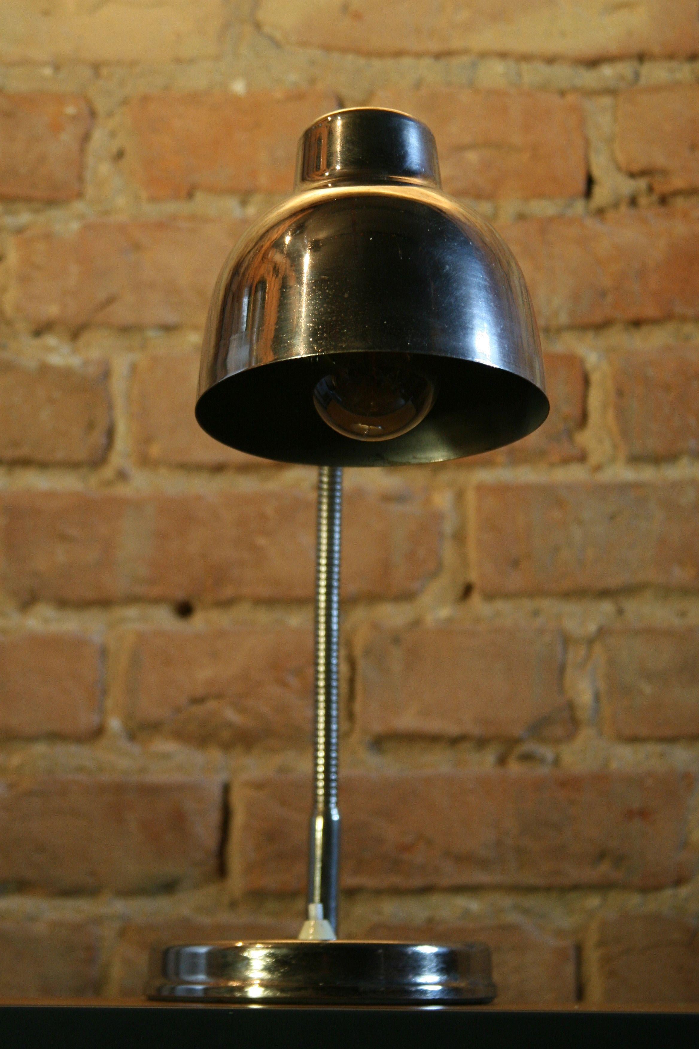 1960s Polish Table Lamp in Chrome For Sale 1