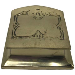 1960s Polished Bronze Postage Stamp Holder