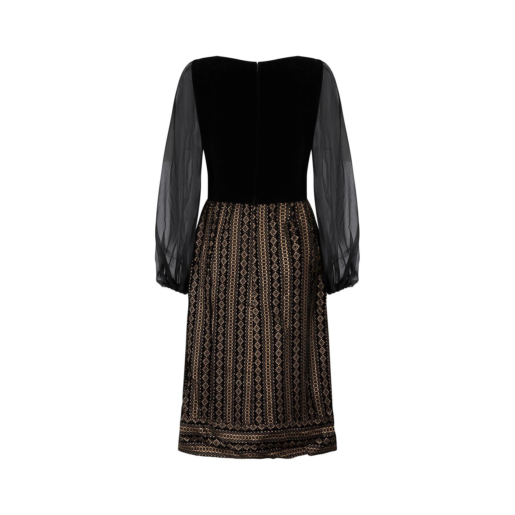 gold print frock design
