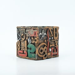 1960s Pop Art Cast Typesetters Printmakers Sculpture Mid-Century Shelf Decor