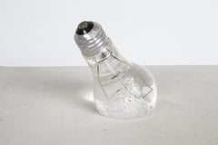 1960s Pop Art Lucite Light Bulb Table Sculpture, Vintage Mid-Century Modern