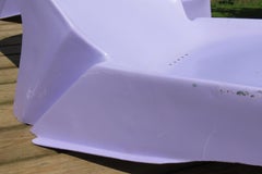 1960s Pop Art Purple Fibreglass Sun Loungers