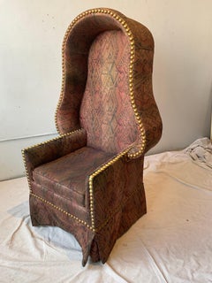 1960s Porter Chair With Brass Nailheads