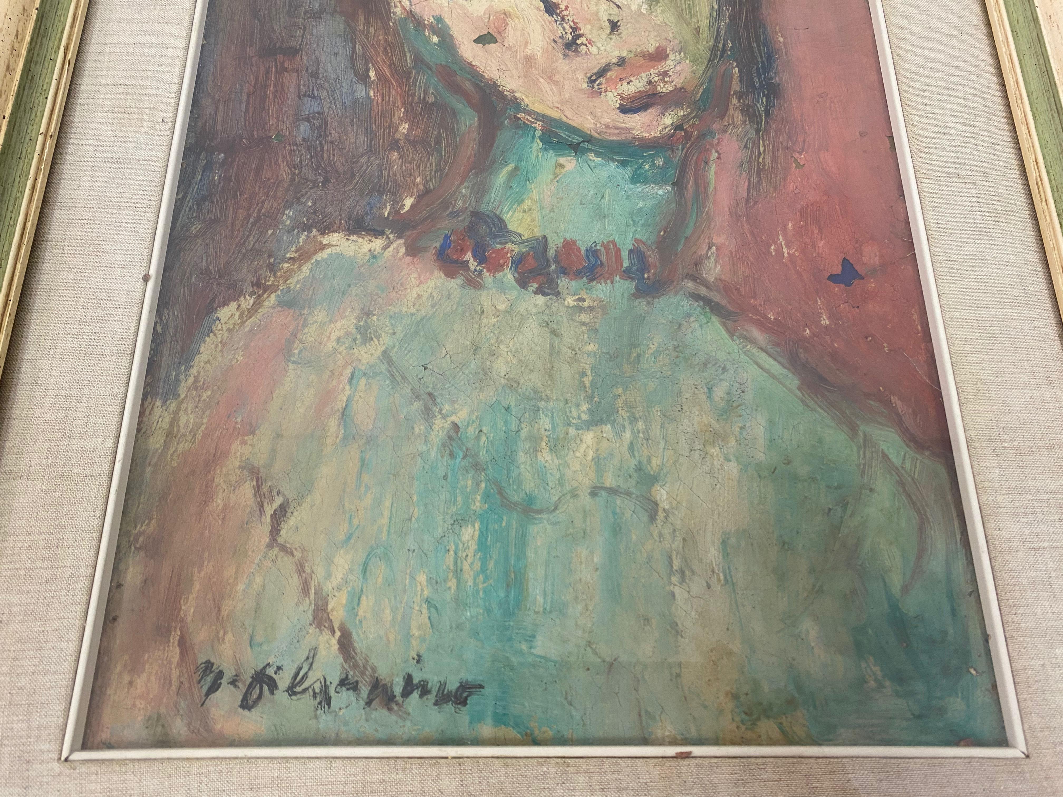 Italian 1960s Portrait of a Female For Sale
