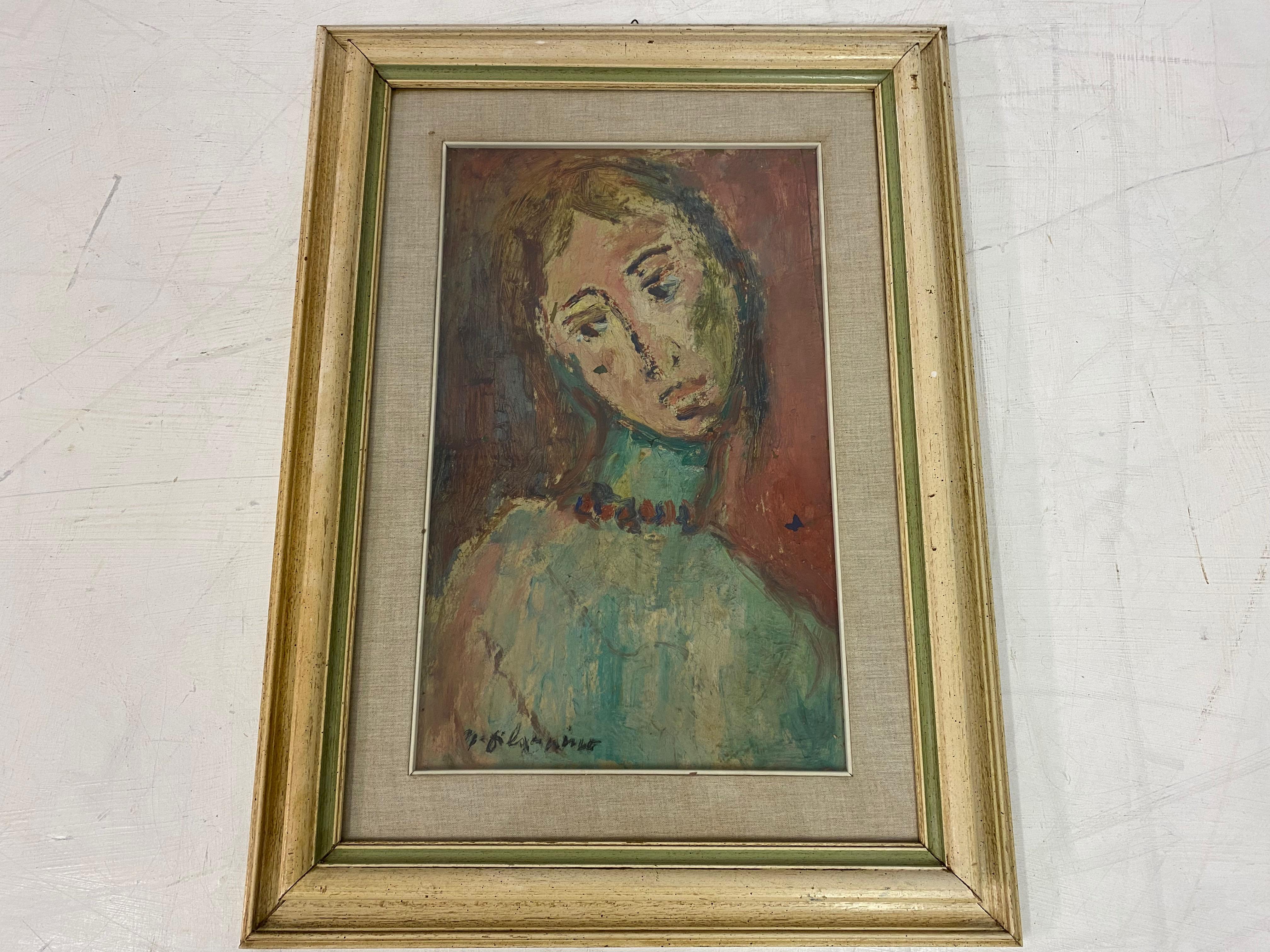20th Century 1960s Portrait of a Female For Sale