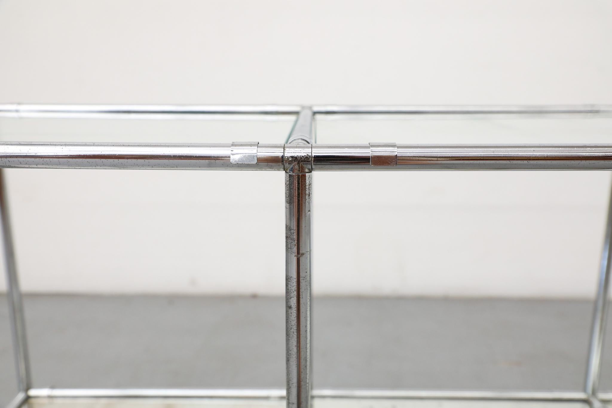 1960s Poul Cadovius 'Abstracta' Shelving System with Glass & Mirror For Sale 4