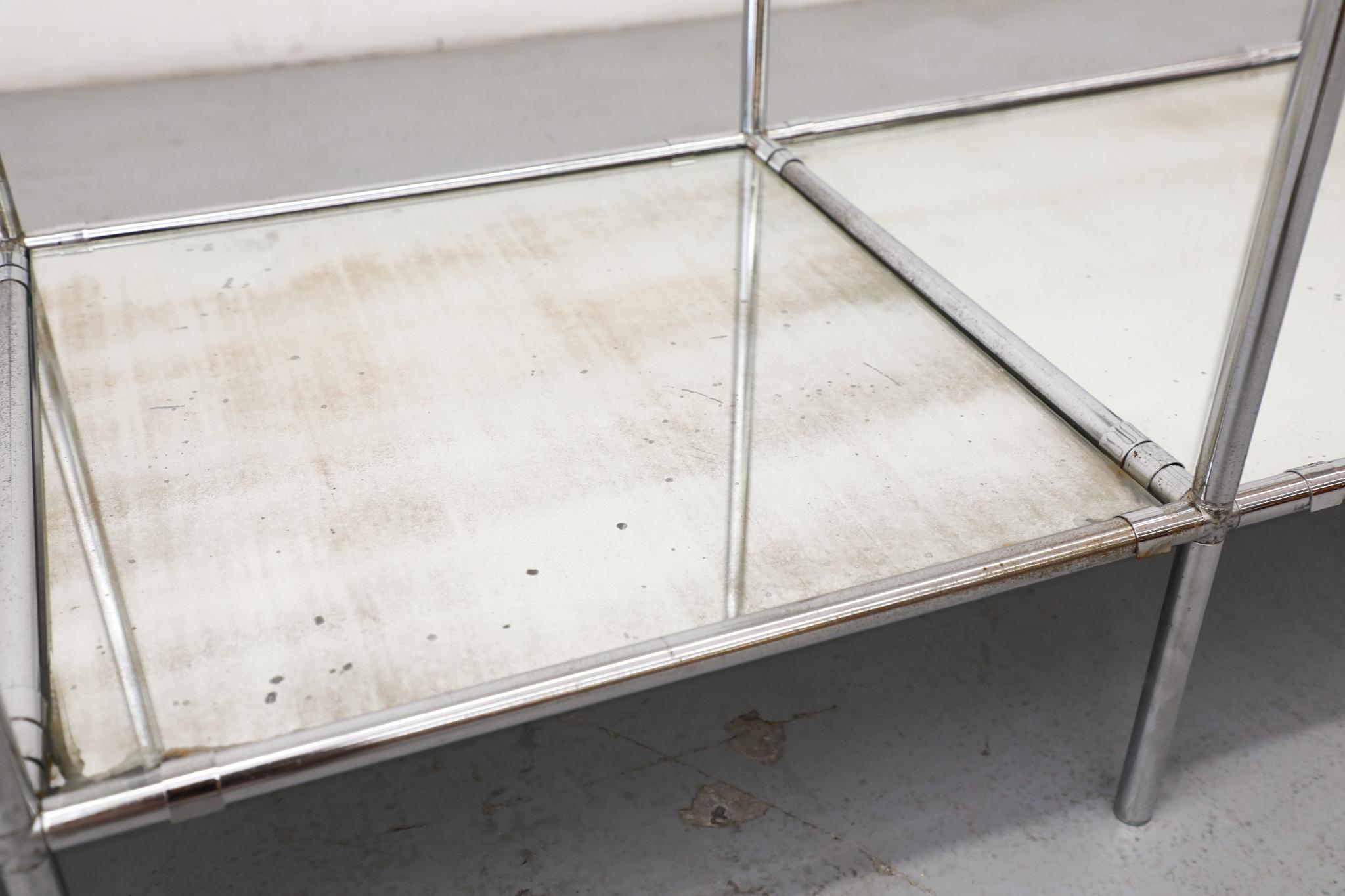 1960s Poul Cadovius 'Abstracta' Shelving System with Glass & Mirror For Sale 6