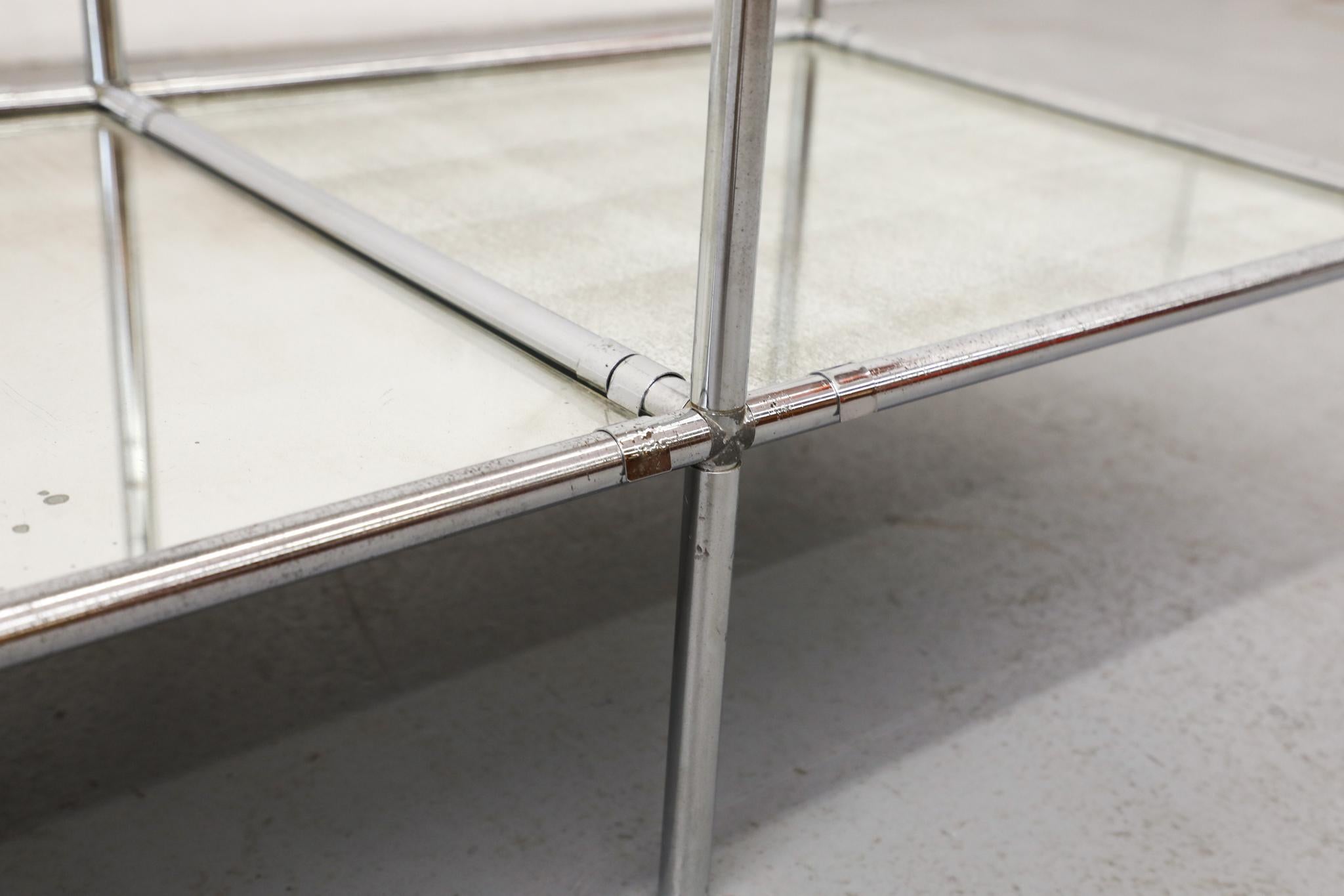 1960s Poul Cadovius 'Abstracta' Shelving System with Glass & Mirror For Sale 8