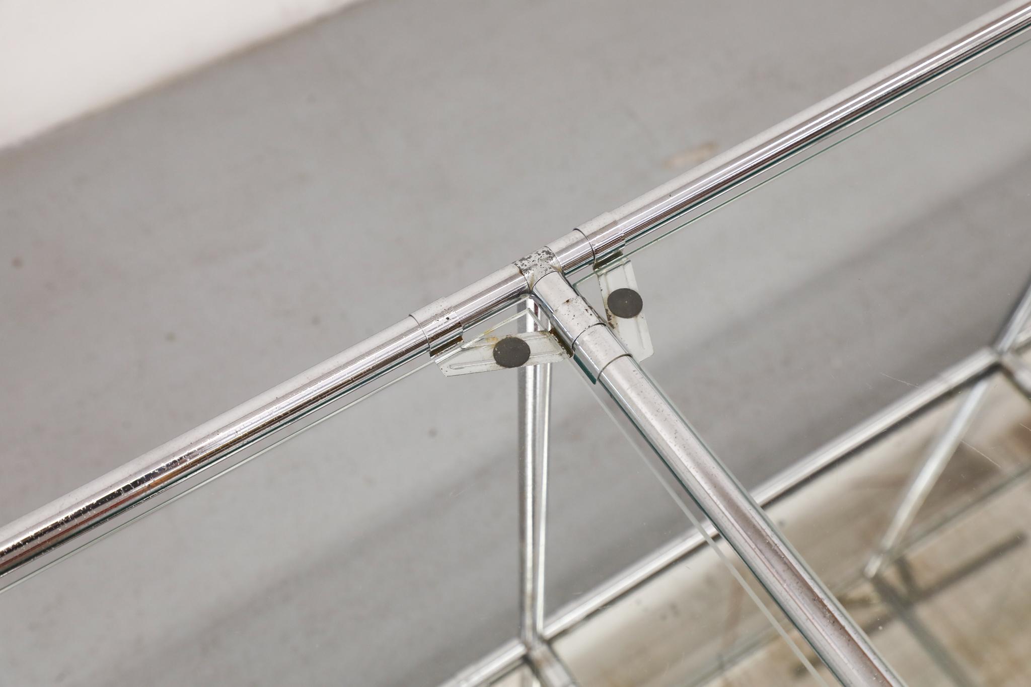 1960s Poul Cadovius 'Abstracta' Shelving System with Glass & Mirror For Sale 11