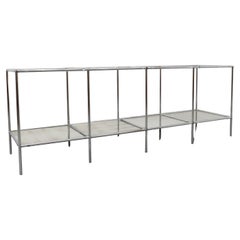 1960s Poul Cadovius 'Abstracta' Shelving System with Glass & Mirror