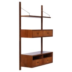 1960s Poul Cadovius Danish Royal Modular Teak Wall Shelves & Drawers