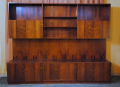 1960s Poul Cadovius for Cado 3-Bay Rosewood Wall Unit