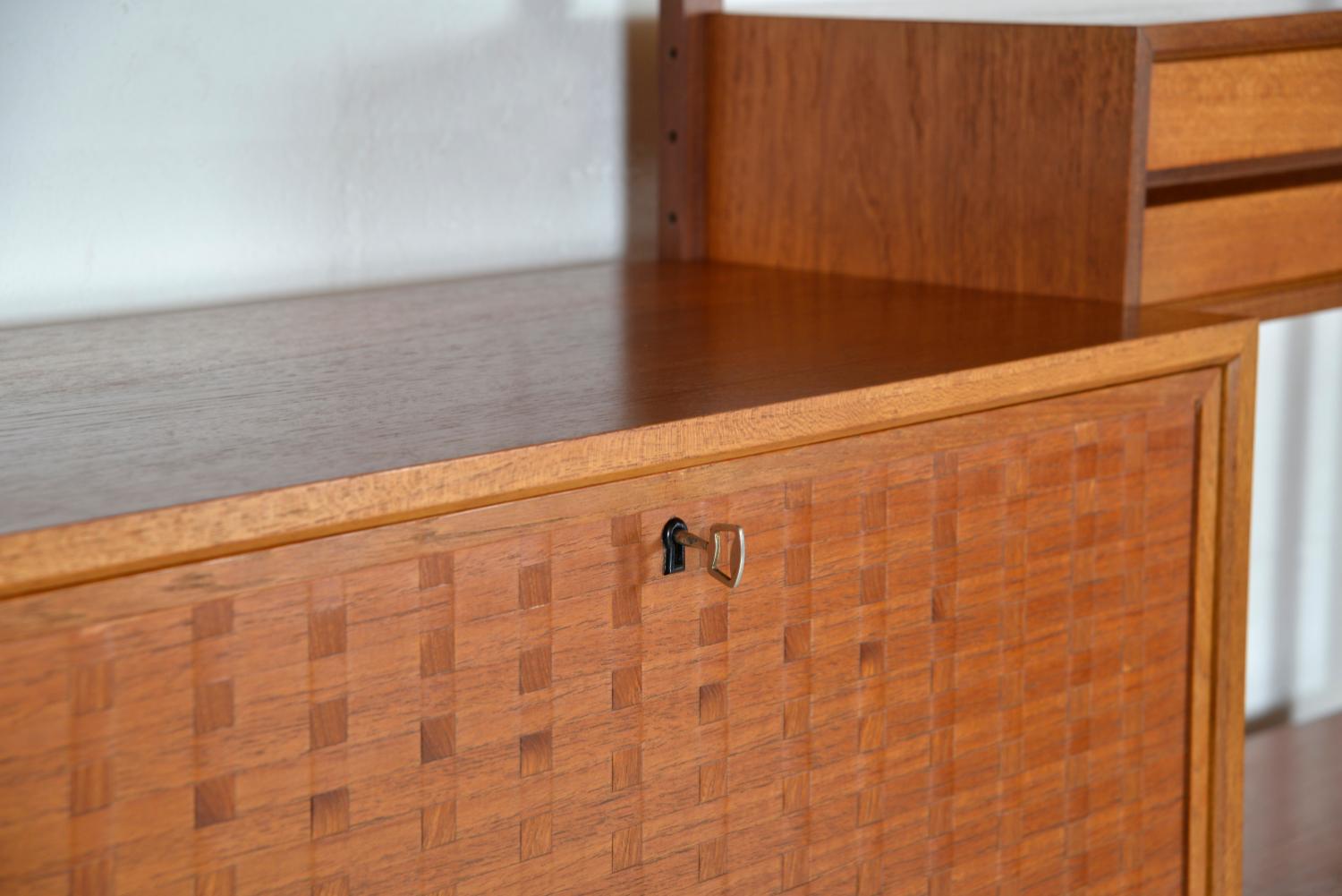 1960s Poul Cadovius Modular Teak 2-Bay Danish Royal System Wall Unit Shelving 6
