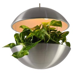 1960s Poul Cadovius Largest Aluminium Lighted Planter RS 50 Pendant , Denmark