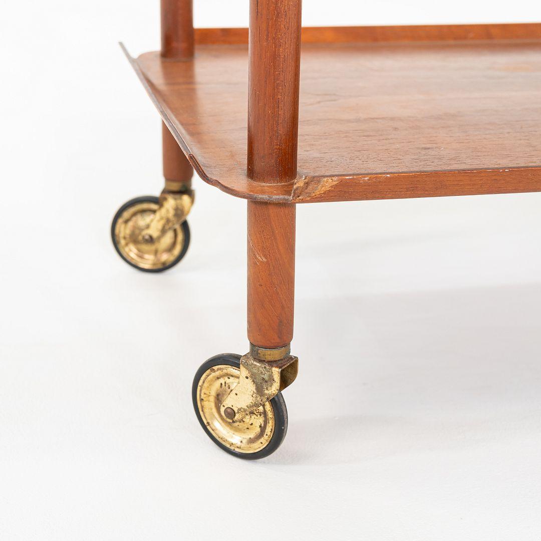 1960s Poul Hundevad for Vamdrup Teak Bar / Serving Cart in Teak For Sale 6