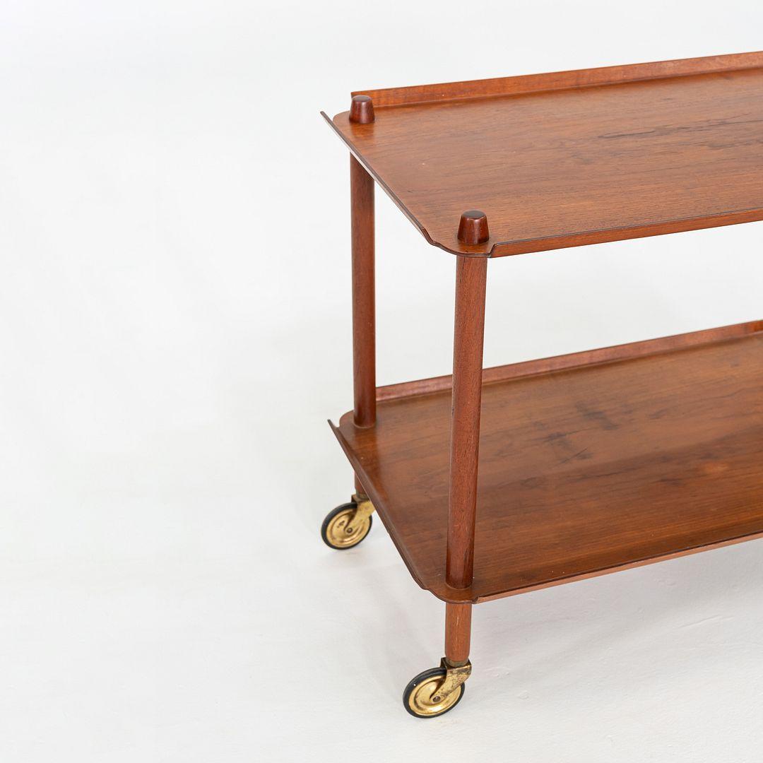 Mid-20th Century 1960s Poul Hundevad for Vamdrup Teak Bar / Serving Cart in Teak For Sale