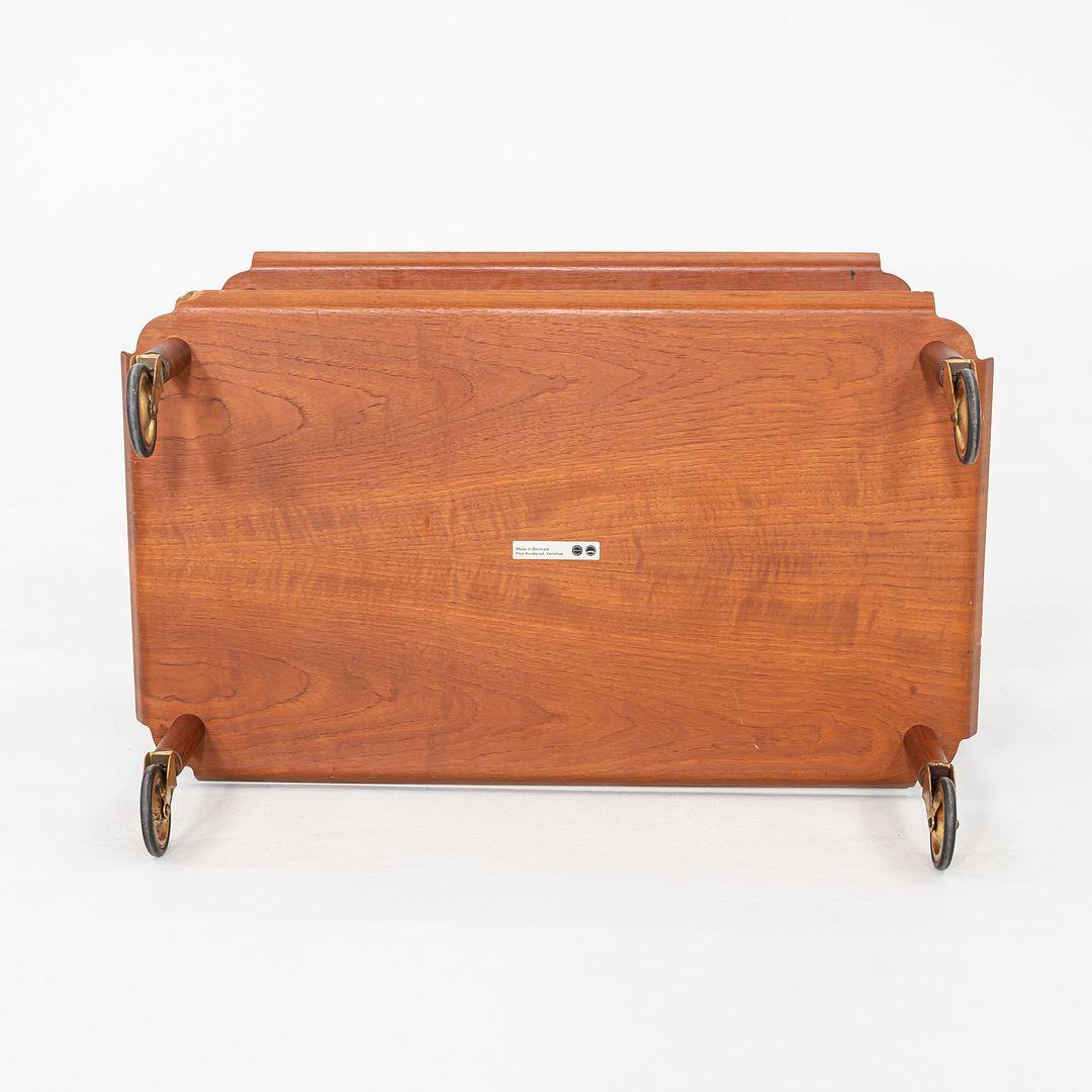 1960s Poul Hundevad for Vamdrup Teak Bar / Serving Cart in Teak For Sale 3