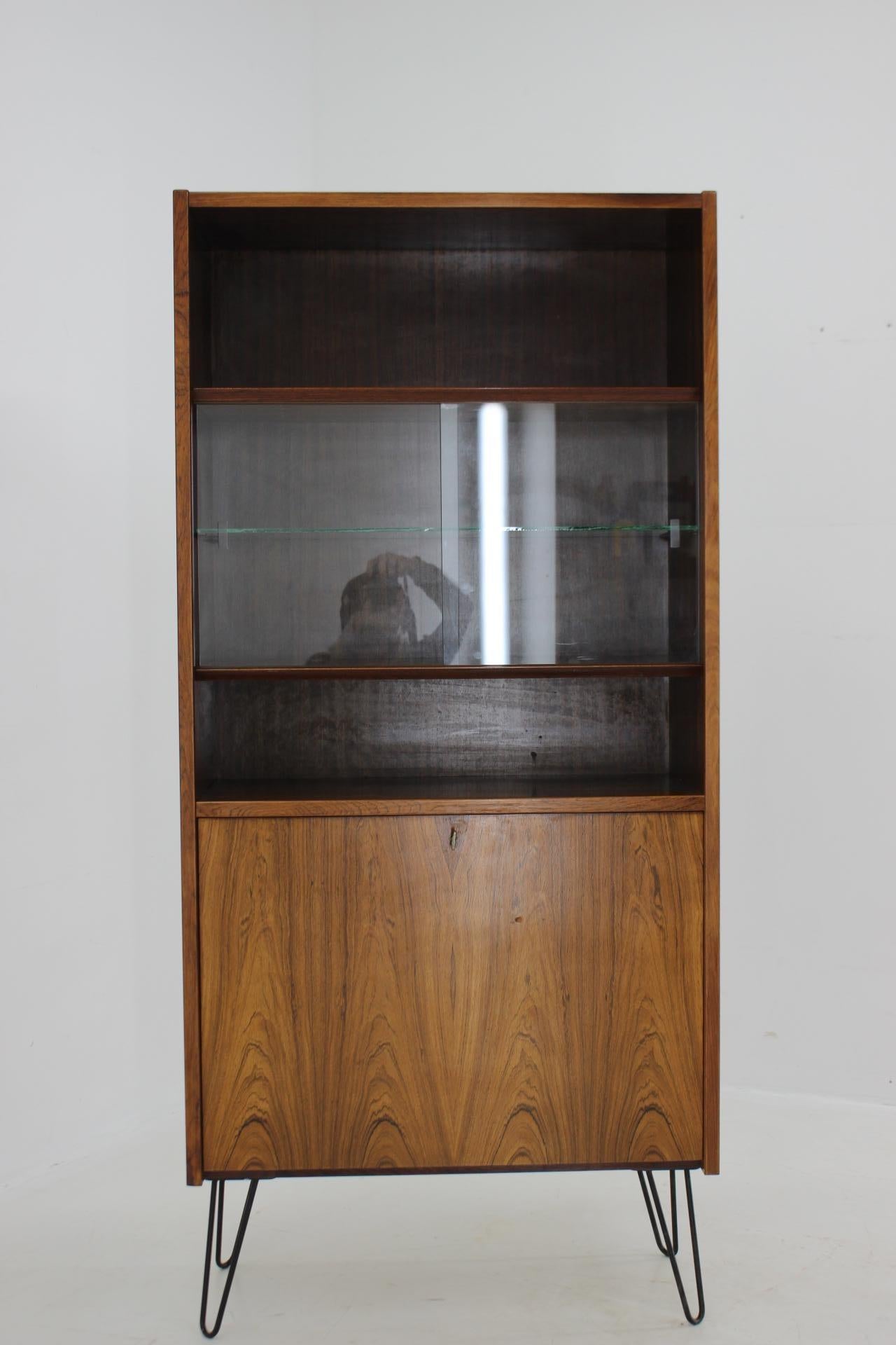 1960s Poul Hundevad Palisander Upcycled Bookcase Cabinet, Denmark 5