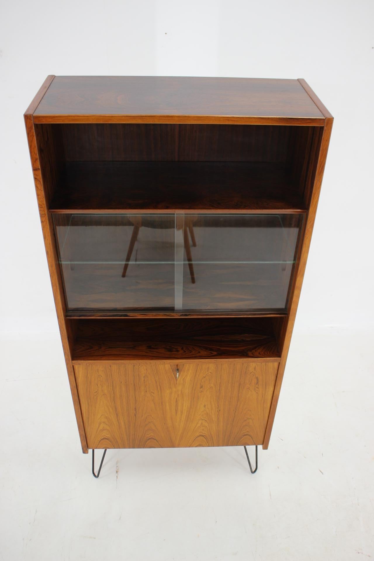 Danois 1960 Poul Hundevad Palisander Upcycled Bookcase Cabinet, Danemark