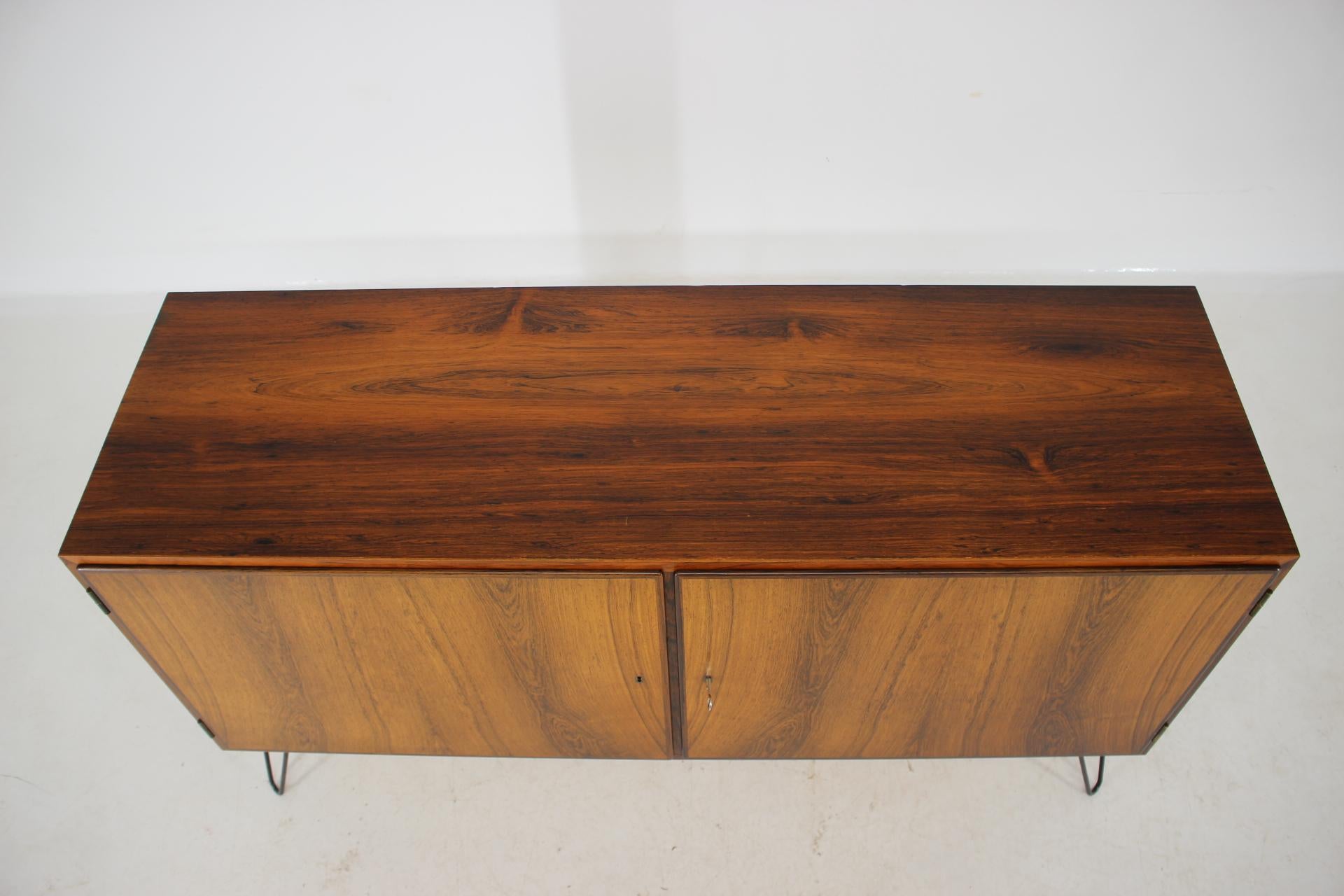 Iron 1960s Poul Hundevad Upcycled Rosewood Sideboard