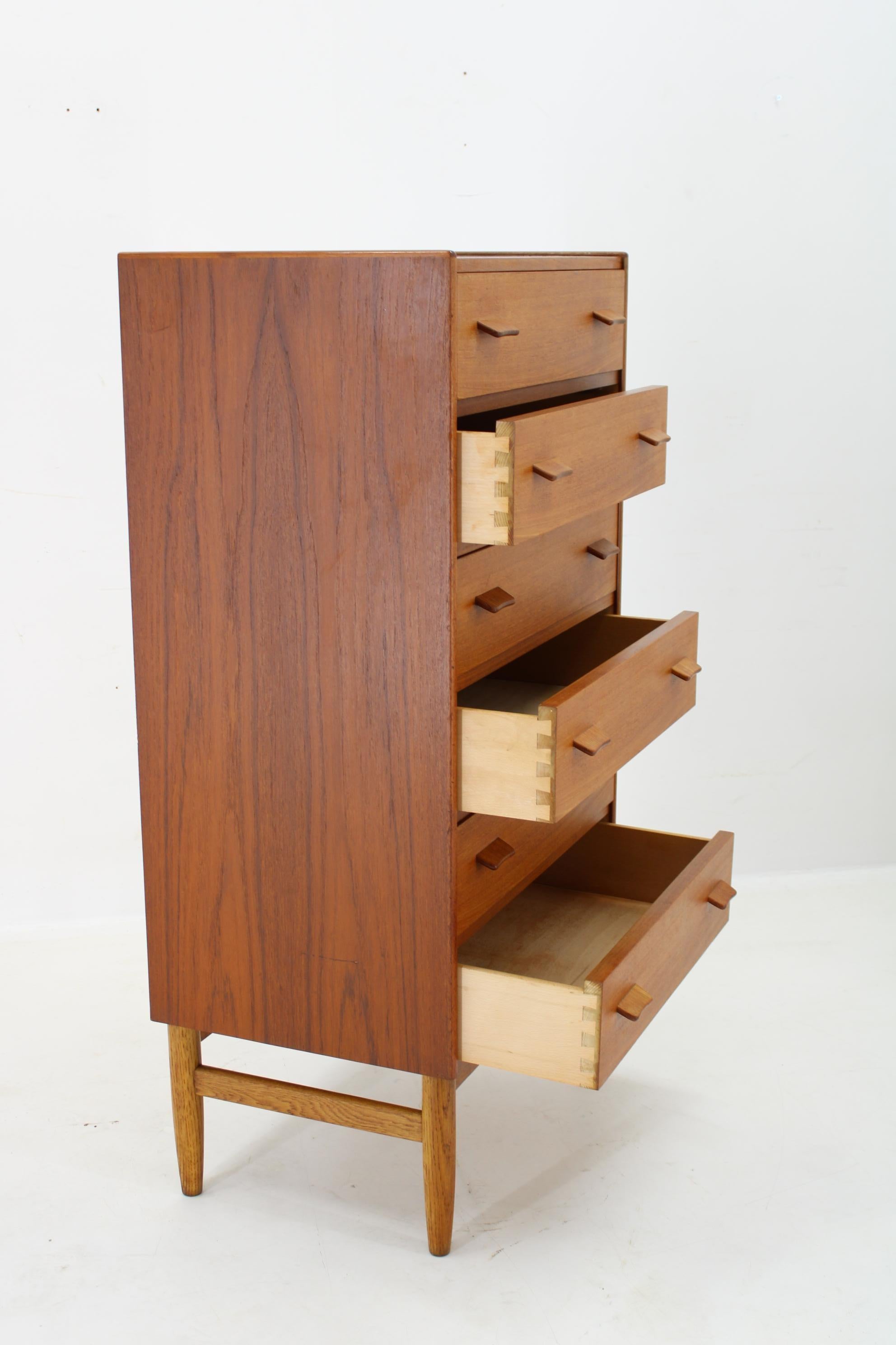 Cassettiera in teak Poul Volther del 1960 di Munch Slagelse Mobler, Danimarca in vendita 3