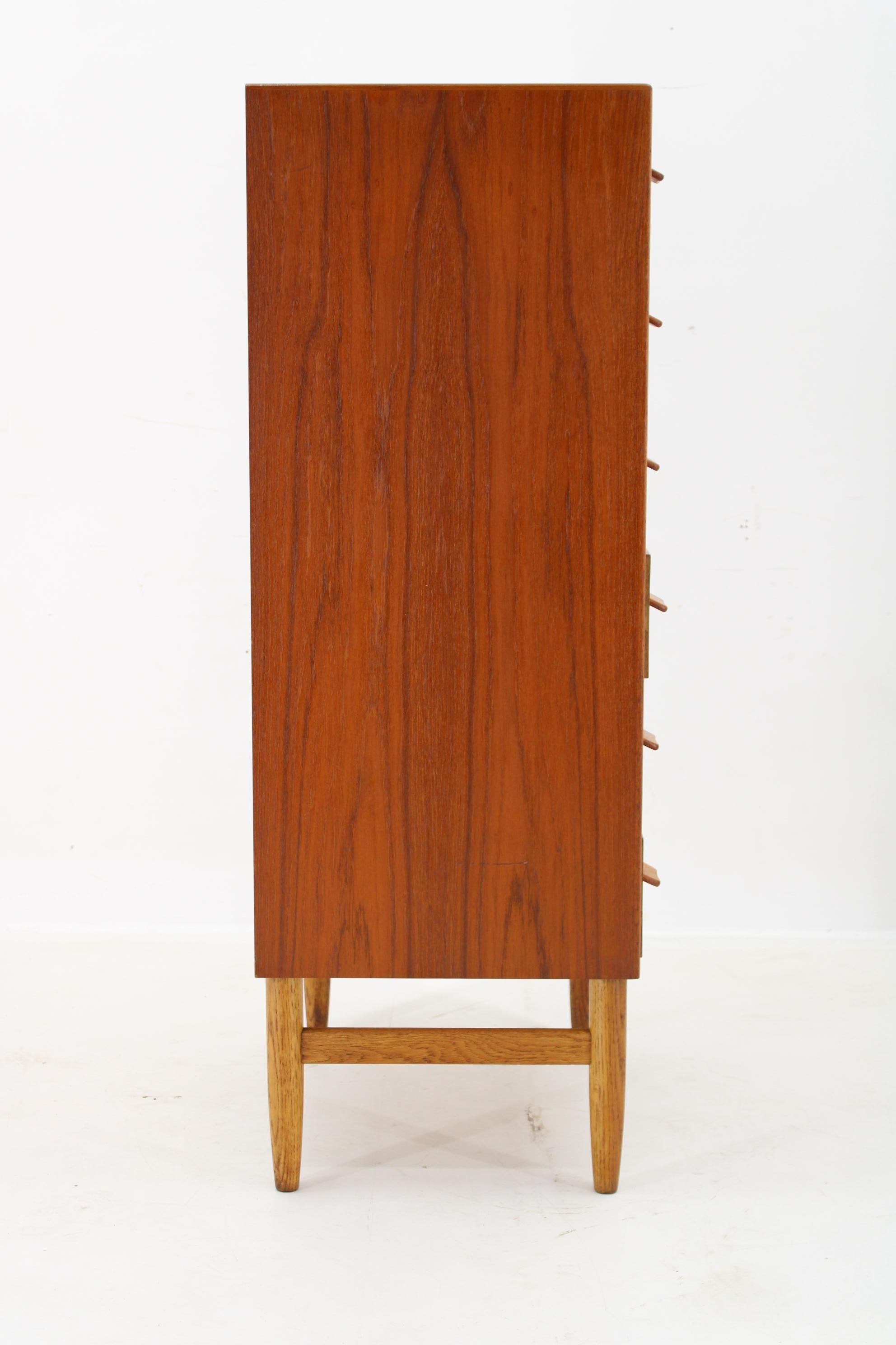 Cassettiera in teak Poul Volther del 1960 di Munch Slagelse Mobler, Danimarca in vendita 1
