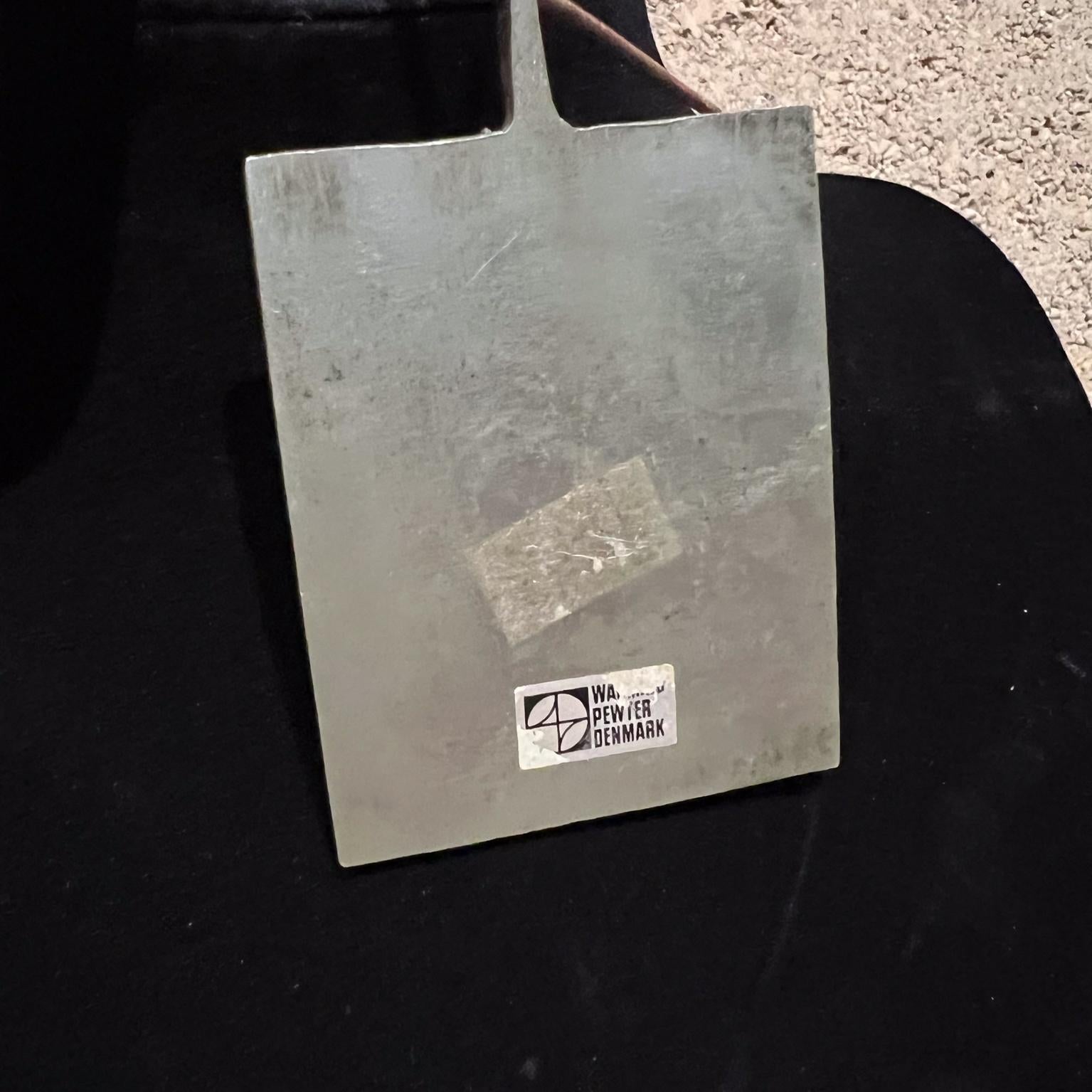 Mid-20th Century 1960s Poul Warmind Brutalist Pendant Textured Pewter Denmark For Sale