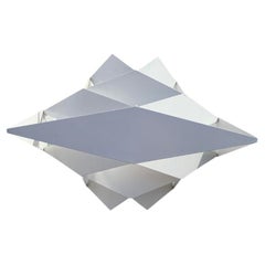 1960s Preben Dahl Symfoni Scandinavian Geometry Enameled Steel Hanging Lamp