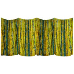 Used 1960s "Primavera" Velvet Curtains by Don Wight for Jack Lenor Larsen 