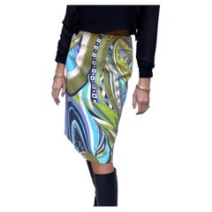 Vintage 1960s Psychedelic Pucci-Print Skirt