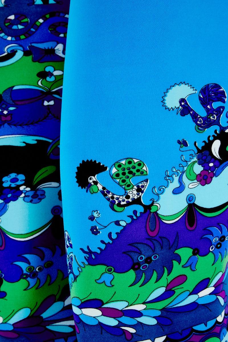 Blu Leggings Pucci blu ceruleo 1960s in vendita