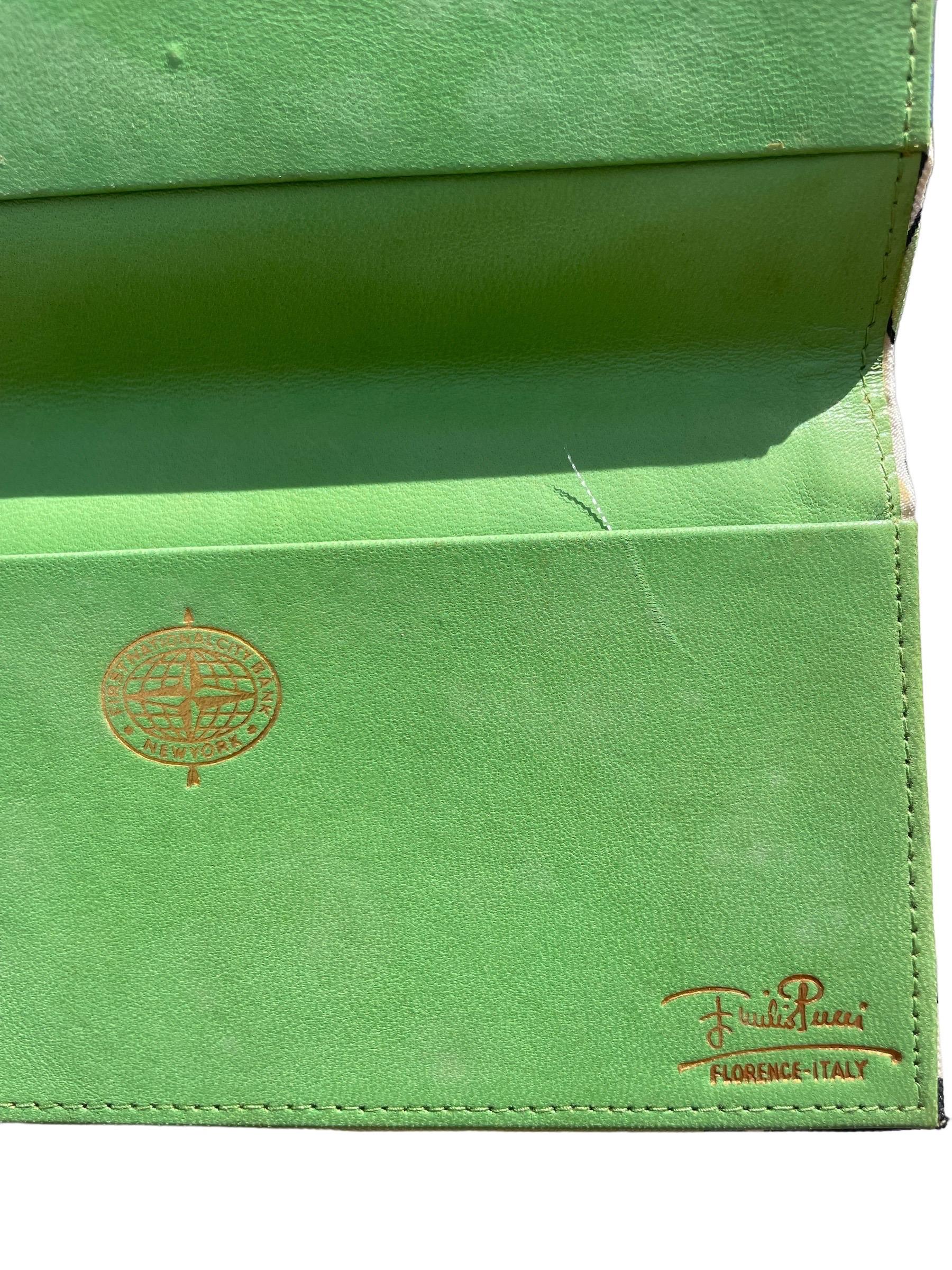 1960s Pucci Checkbook In Good Condition In Greenport, NY