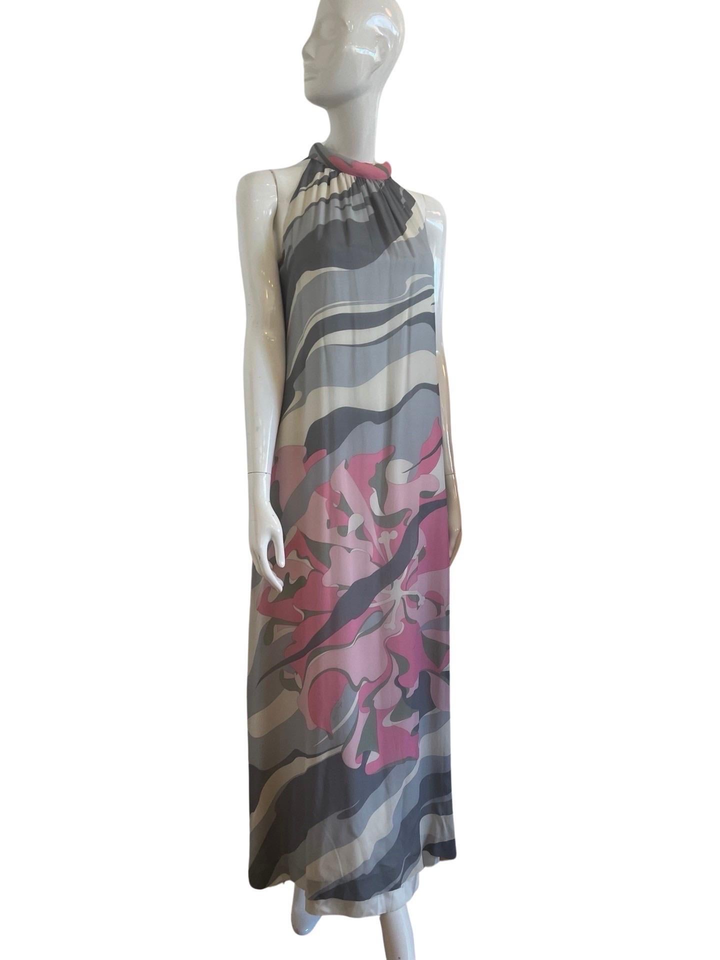 1960s Pucci Halter Gown For Sale 4