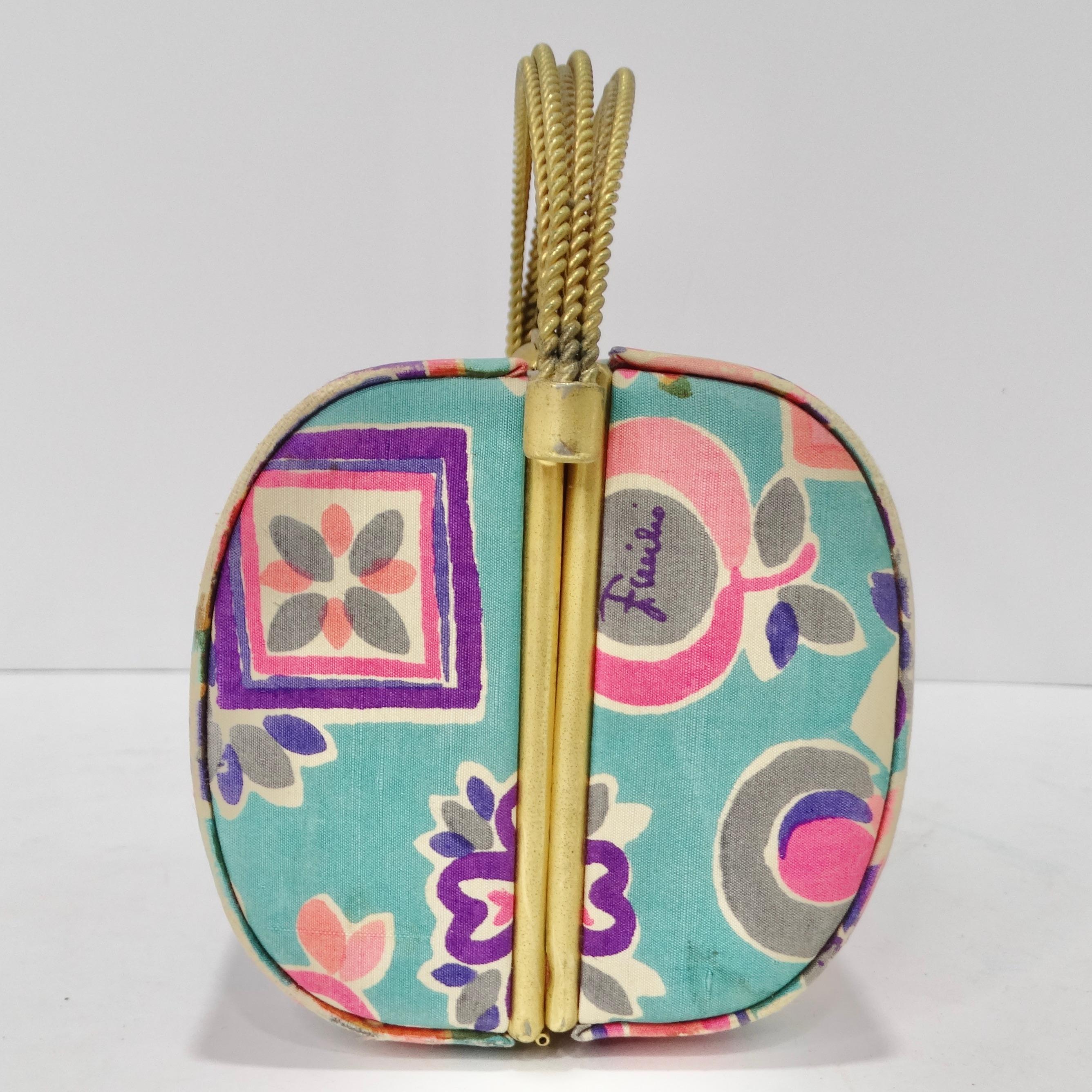 1960s Pucci Multicolor Minaudière Handbag In Excellent Condition In Scottsdale, AZ