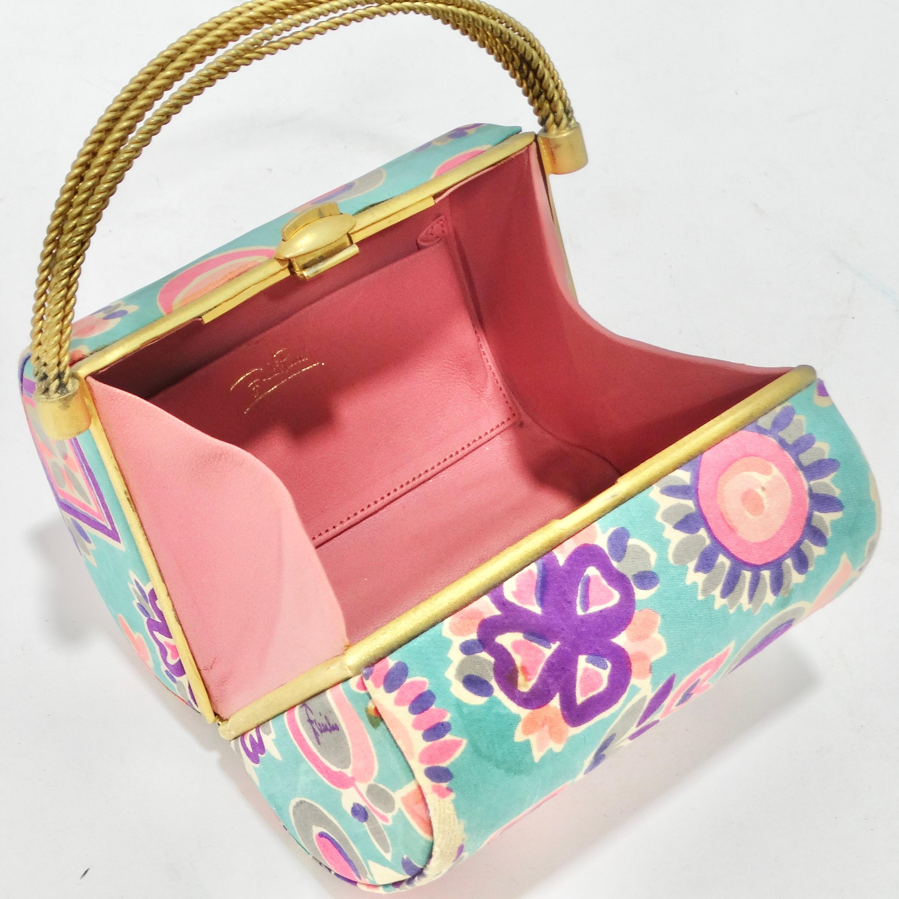 1960s Pucci Multicolor Minaudière Handbag 4