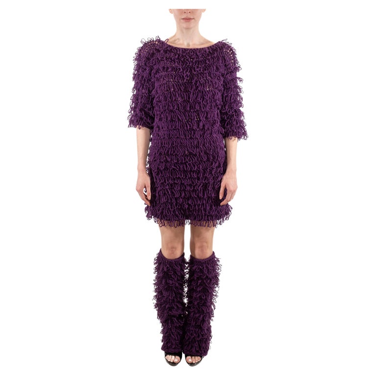 open lace back dress Knit oversized sweater dress main image 1