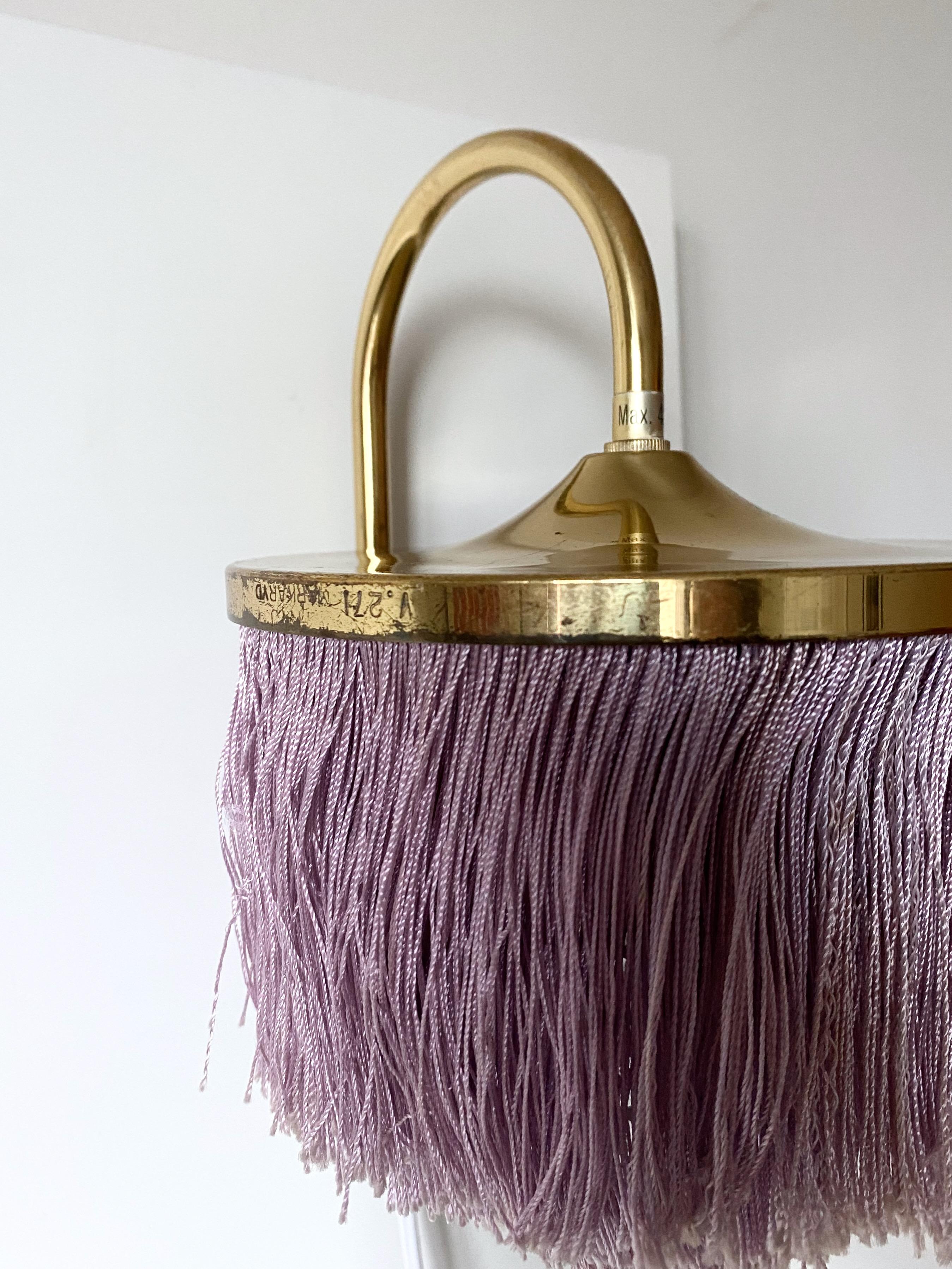 Scandinavian Modern 1960s Purple Wall Light modell V271 by Hans-Agne Jakobsson For Sale