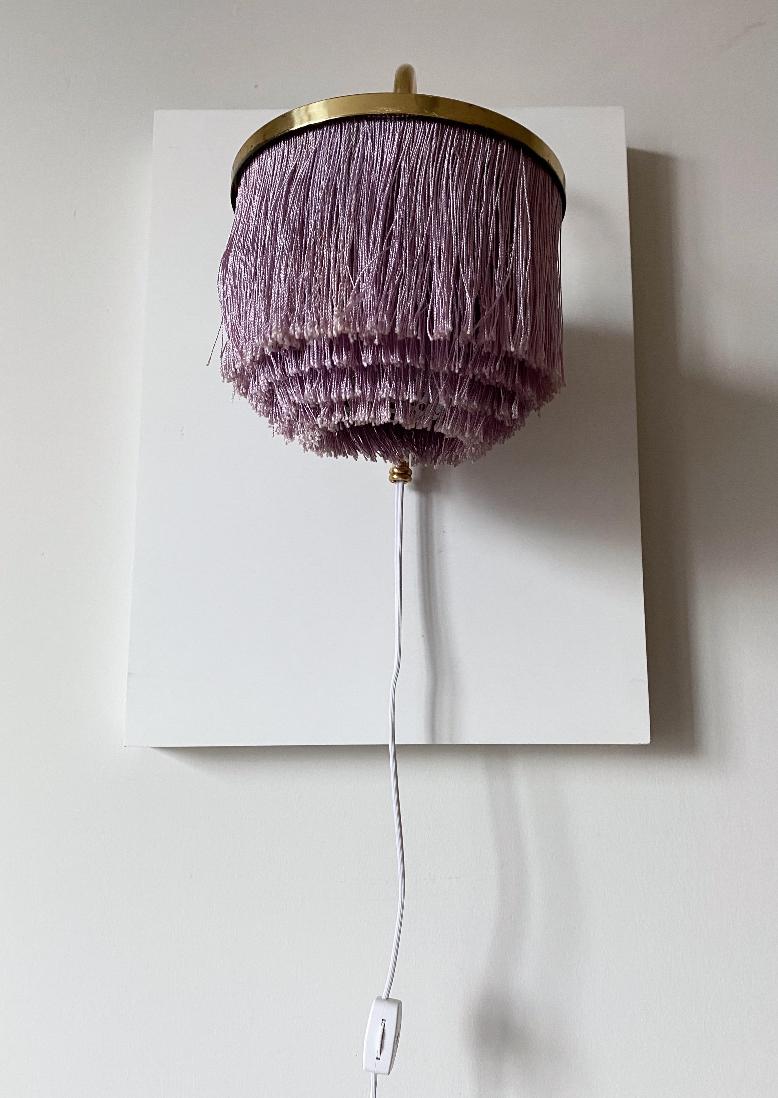 Mid-20th Century 1960s Purple Wall Light modell V271 by Hans-Agne Jakobsson For Sale