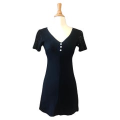 Vintage 1960s Radley of London black mini dress