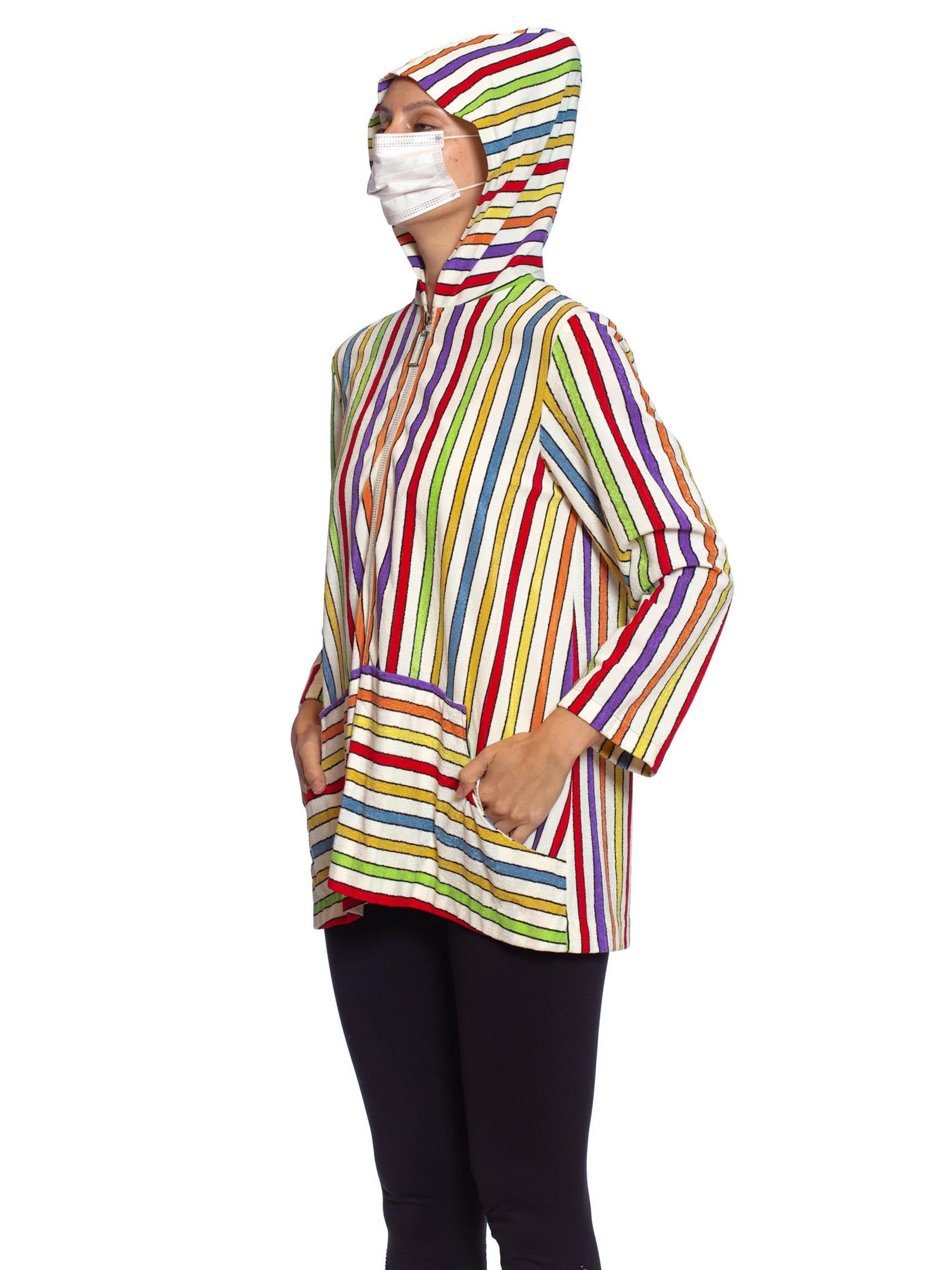 rainbow coat hoodie