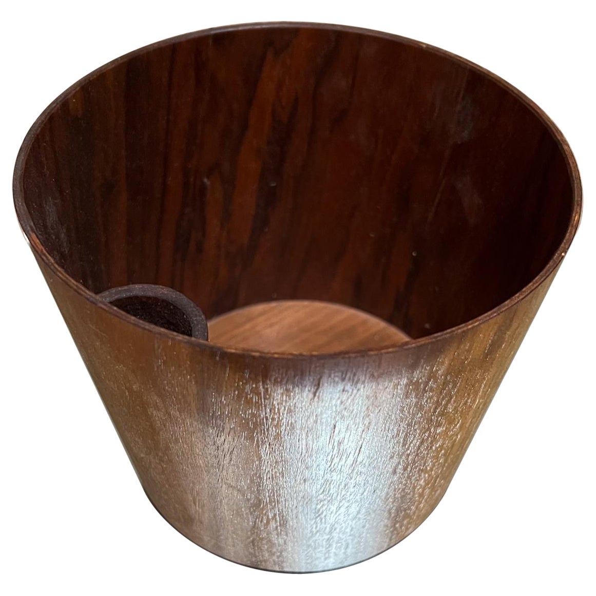 1960s Rainbow Teak Nut Bowl Servex of Sweden