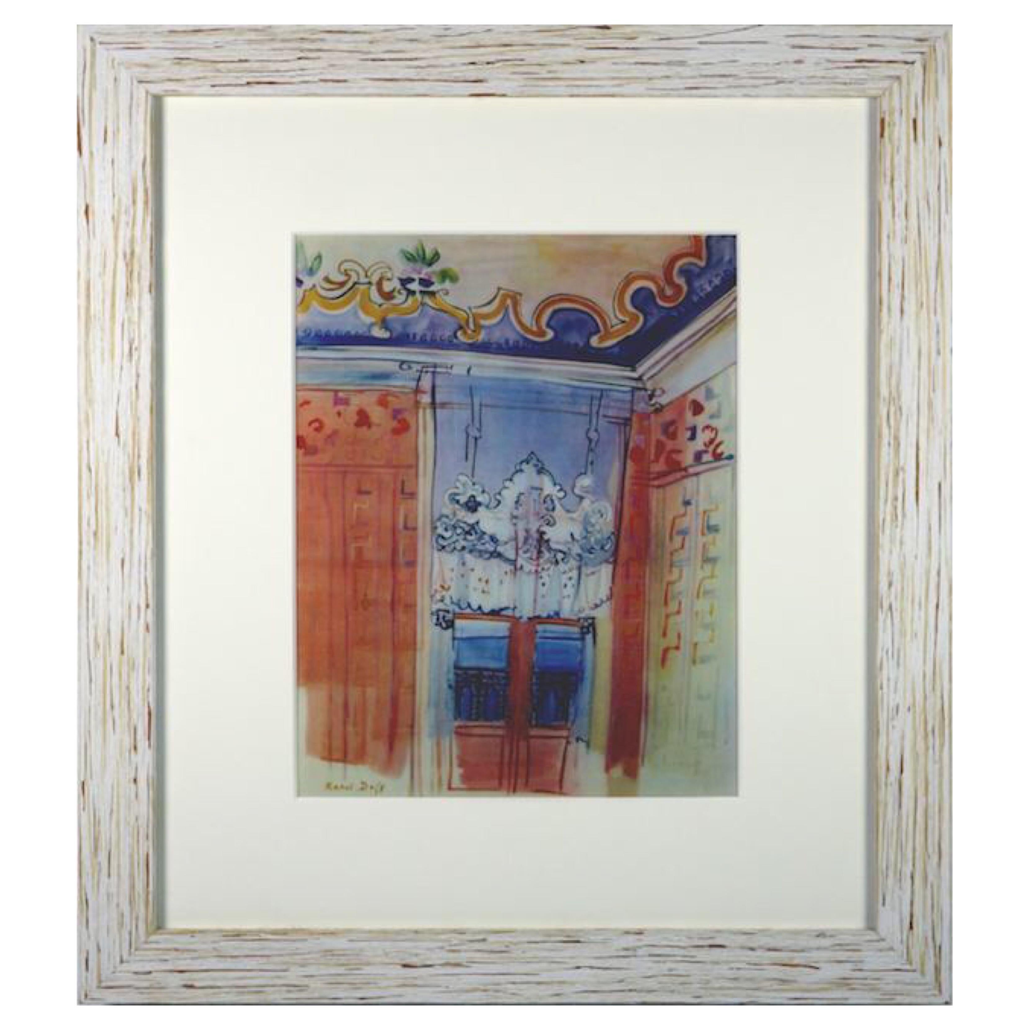 1960s Raoul Dufy Interior at Nice Lithograph For Sale