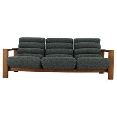 Retro 1960s Rare 3-Seater Oak Sofa, Finland