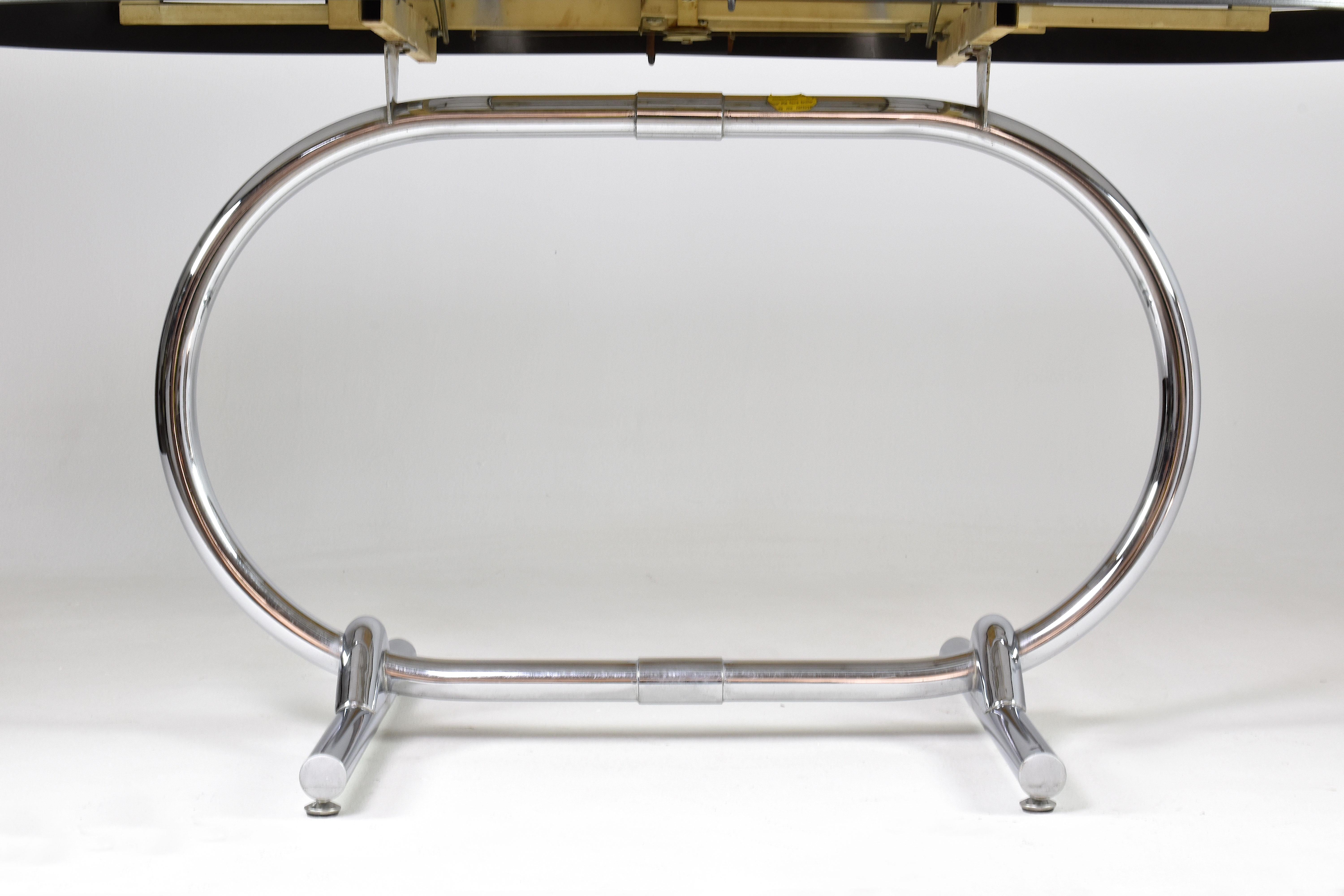 Table française rare en métal des années 1960 en vente 6
